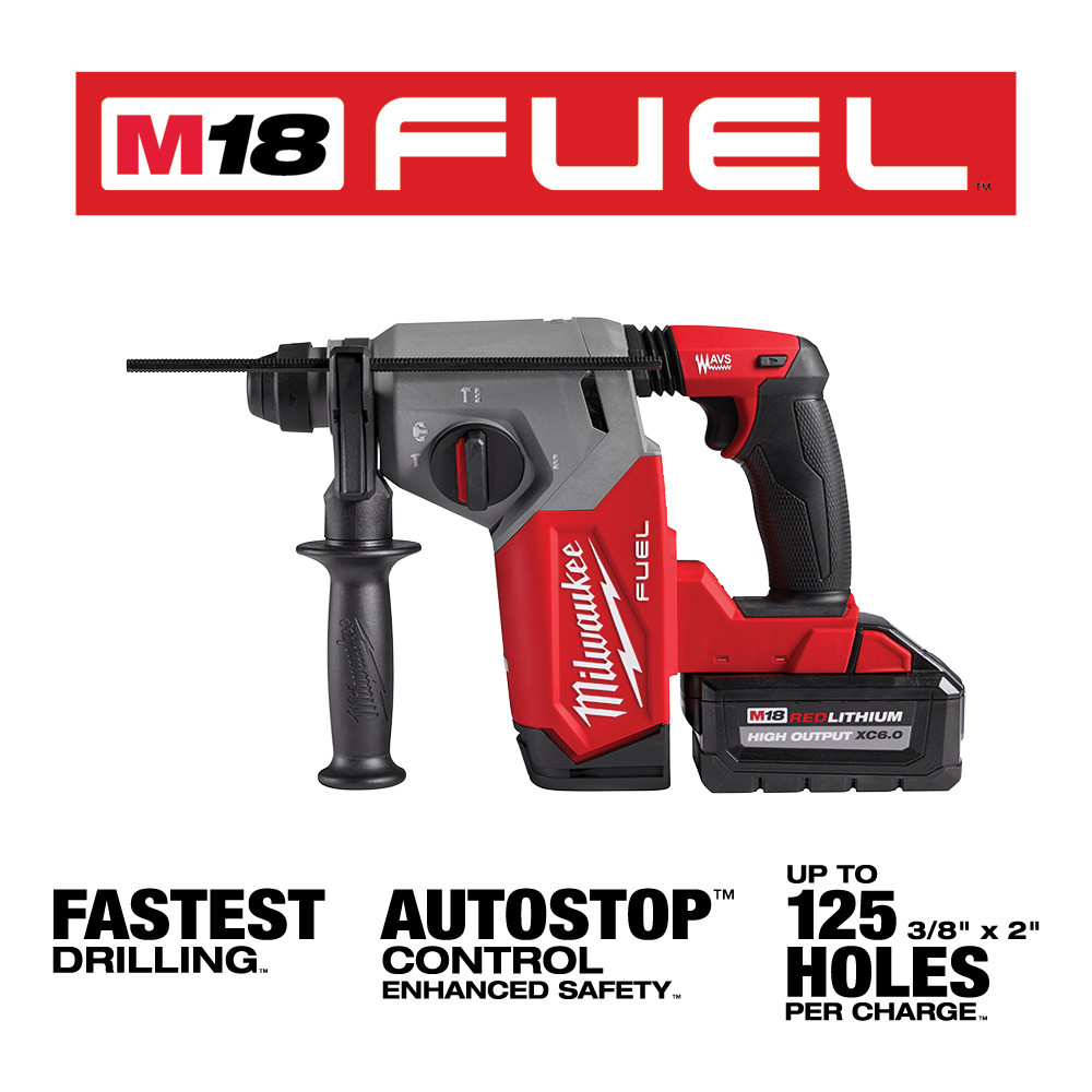 Milwaukee M18 FUEL 1 Inch SDS Plus Rotary Hammer Kit from GME Supply